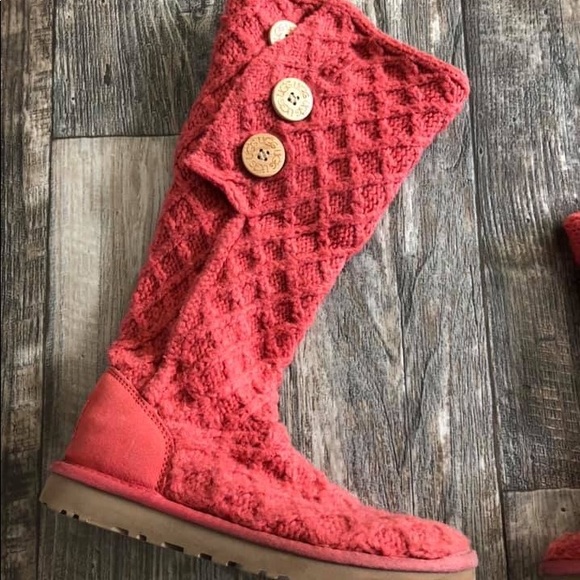 UGG Knit Boots SZ 7 - Picture 2 of 5